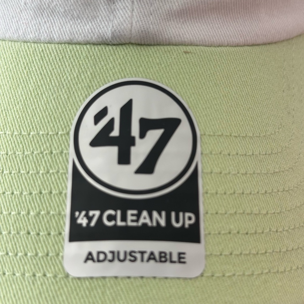 47 NY Adult Cap - White and Light Green - Picture 3 of 7